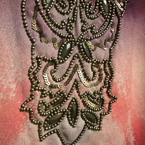 Soft Surroundings Beaded Bohemian Kimono/Caftan Size Large/XL‎ - Picture 7 of 9